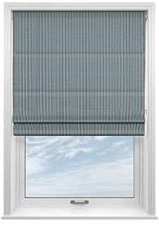Montierre Stripe, Dusky Cornflower - Roman Blind